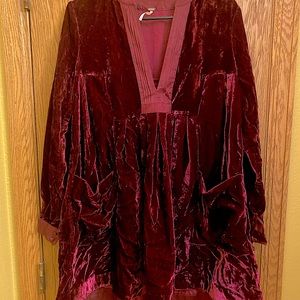 Free People XS velvet dress